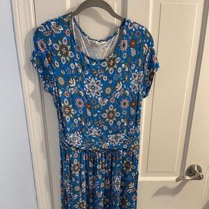Boden short sleeve jersey, knee length dress size 8